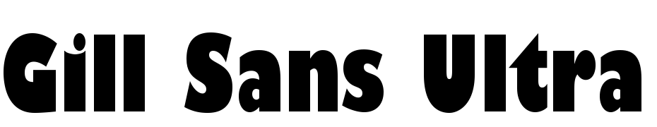 Gill Sans Ultra Bold Condensed Font Download Free