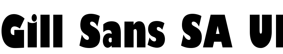 Gill Sans SA Ultra Bold Condenced Font Download Free