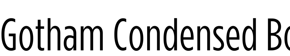 Gotham Condensed Book Font Download Free