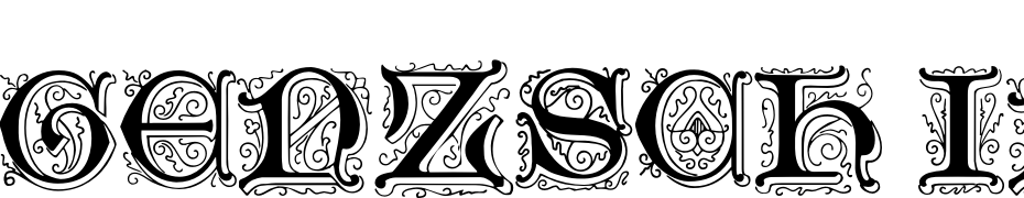 Genzsch Initials Normal Font Download Free