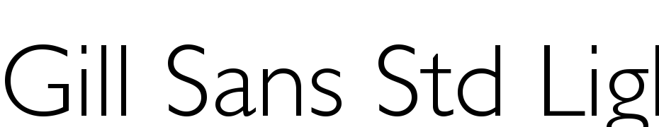 Gill Sans Std Light Font Download Free