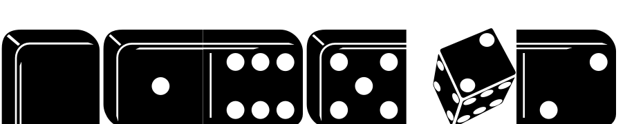 Game Pi LT Std Dice Dominoes Font Download Free