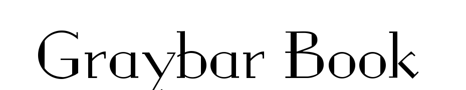 Graybar Book Font Download Free