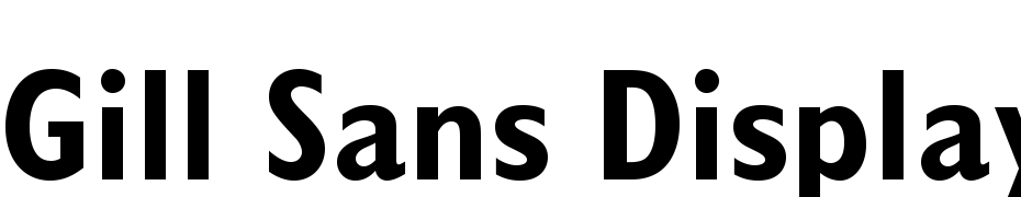 Gill Sans Display MT Pro Bold Condensed Font Download Free