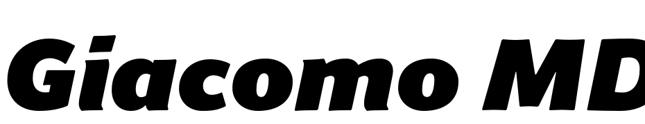 Giacomo MD Black Italic Font Download Free
