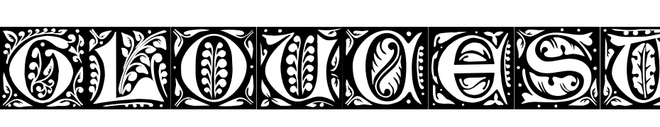 Gloucester Initials Regular Font Download Free