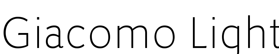 Giacomo LT Light Font Download Free