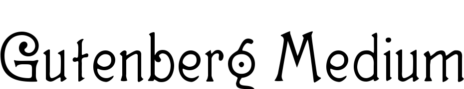 Gutenberg Medium Font Download Free