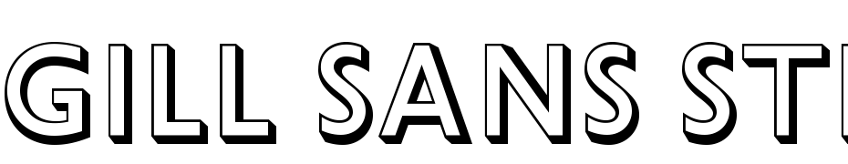 Gill Sans Std Shadowed Font Download Free