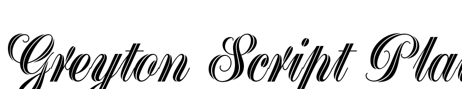 Greyton Script Plain Font Download Free