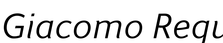 Giacomo Regular Italic Font Download Free