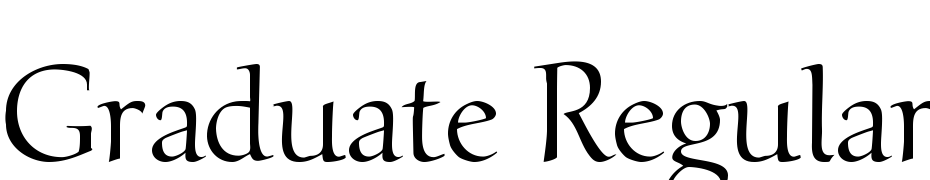 Graduate Regular Font Download Free