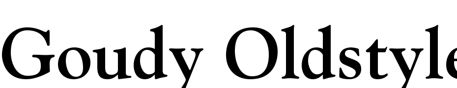 Goudy Oldstyle Std Bold Font Download Free