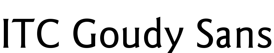 ITC Goudy Sans Std Medium Font Download Free