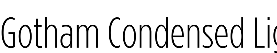 Gotham Condensed Light Font Download Free