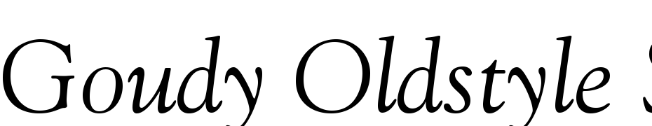 Goudy Oldstyle Std Italic Font Download Free