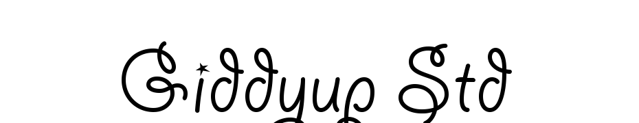 Giddyup Std Font Download Free