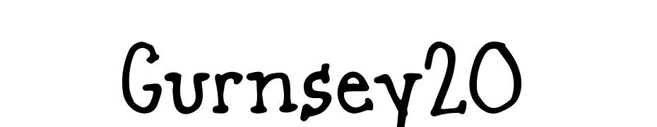 Gurnsey20 Font Download Free