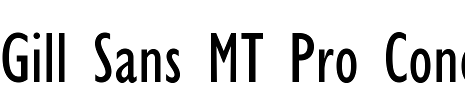 Gill Sans MT Pro Condensed Font Download Free