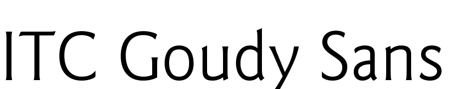 ITC Goudy Sans Std Book Font Download Free