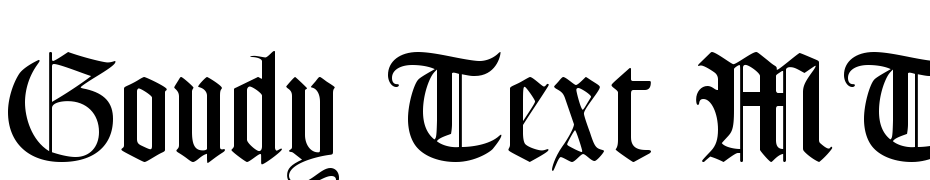 Goudy Text MT Std Font Download Free