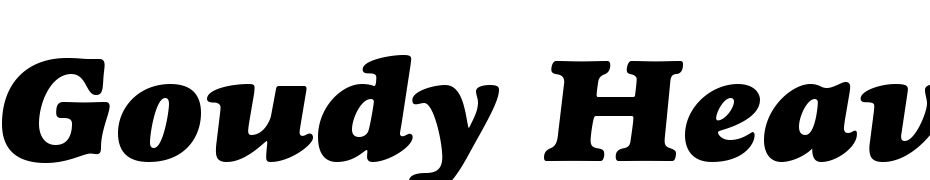 Goudy Heavyface Std Italic cкачати шрифт безкоштовно