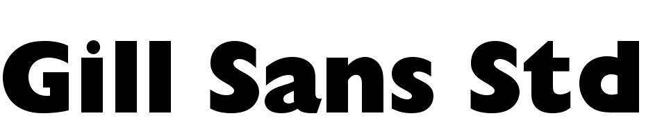 Gill Sans Std Extra Bold Display Font Download Free