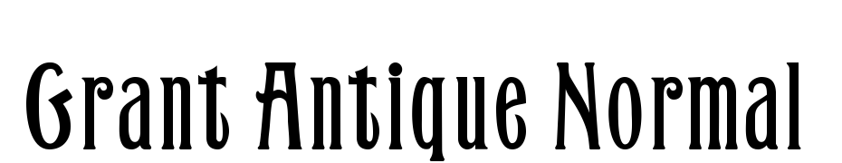 Grant Antique Normal Font Download Free