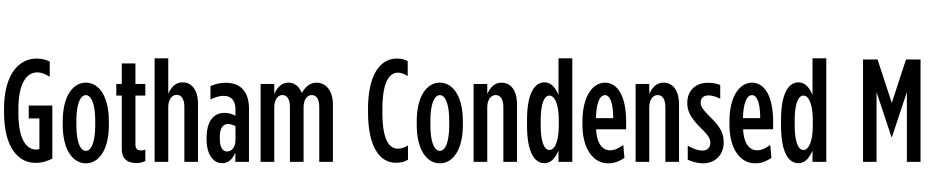 Gotham Condensed Medium Font Download Free
