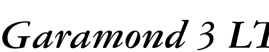 Garamond 3 LT Std Bold Italic Font Download Free