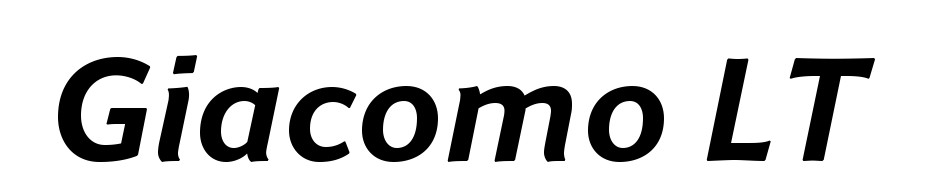 Giacomo LT Bold Italic Font Download Free
