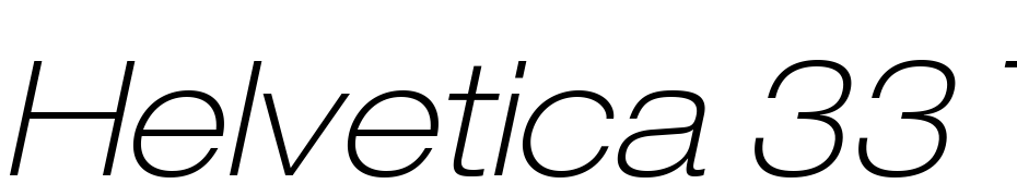 Helvetica 33 Thin Extended Oblique Font Download Free