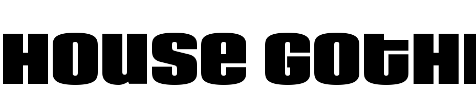 House Gothic HG23Ext THRDFIL Font Download Free