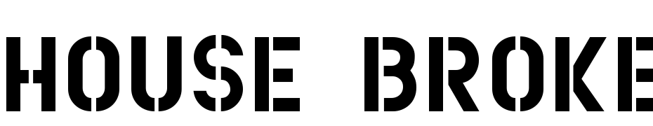 House Broken Clean Font Download Free