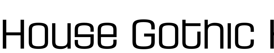 House Gothic HG23Ext LIGHT2 Font Download Free