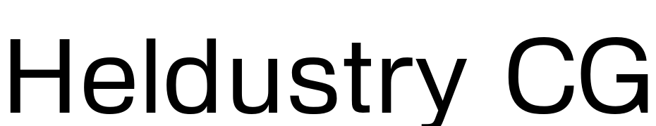 Heldustry CG Font Download Free
