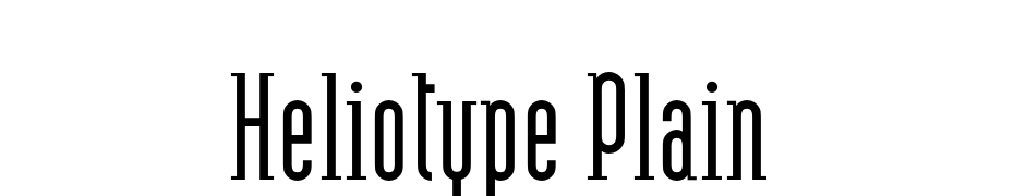 Heliotype Plain Font Download Free