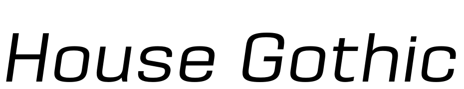 House Gothic HG23Text Italic Font Download Free