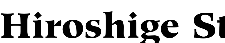 Hiroshige Std Black Font Download Free