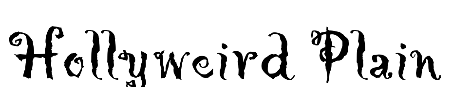 Hollyweird Plain Font Download Free