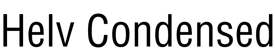 Helv Condensed Normal Font Download Free