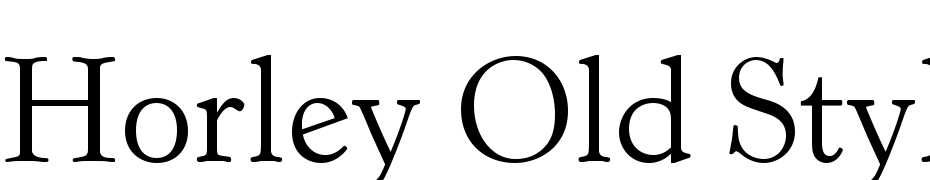 Horley Old Style MT Std Font Download Free
