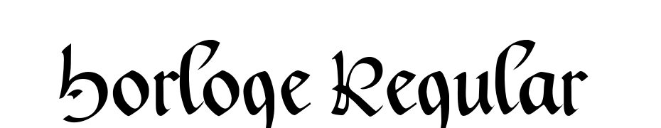 Horloge Regular Font Download Free