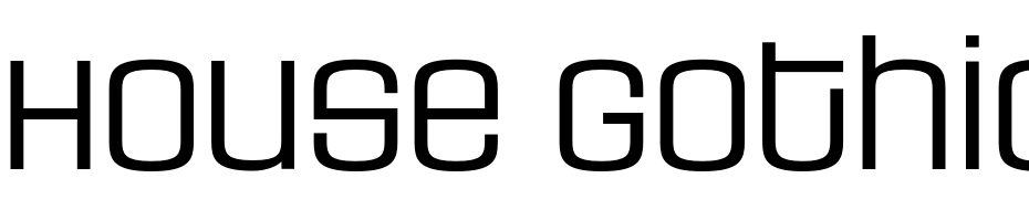 House Gothic HG23Ext LIGHT4 Font Download Free
