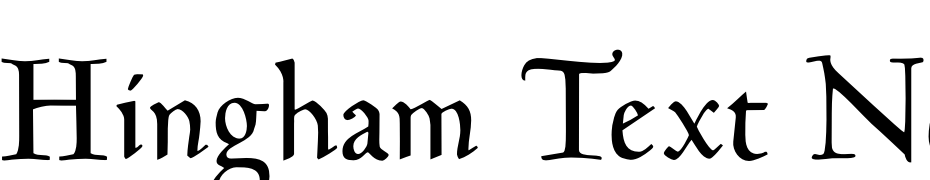 Hingham Text Normal Font Download Free