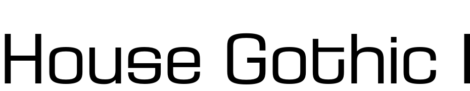 House Gothic HG23Ext LIGHT1 Font Download Free