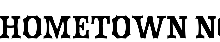 Hometown Normal Font Download Free