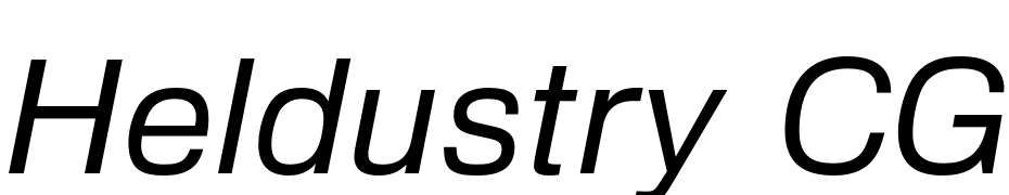 Heldustry CG Italic Font Download Free