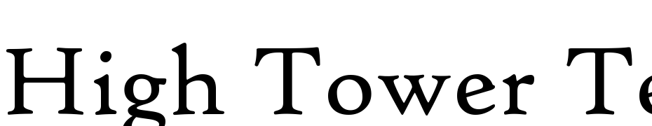 High Tower Text Font Download Free