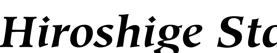 Hiroshige Std Bold Italic Font Download Free
